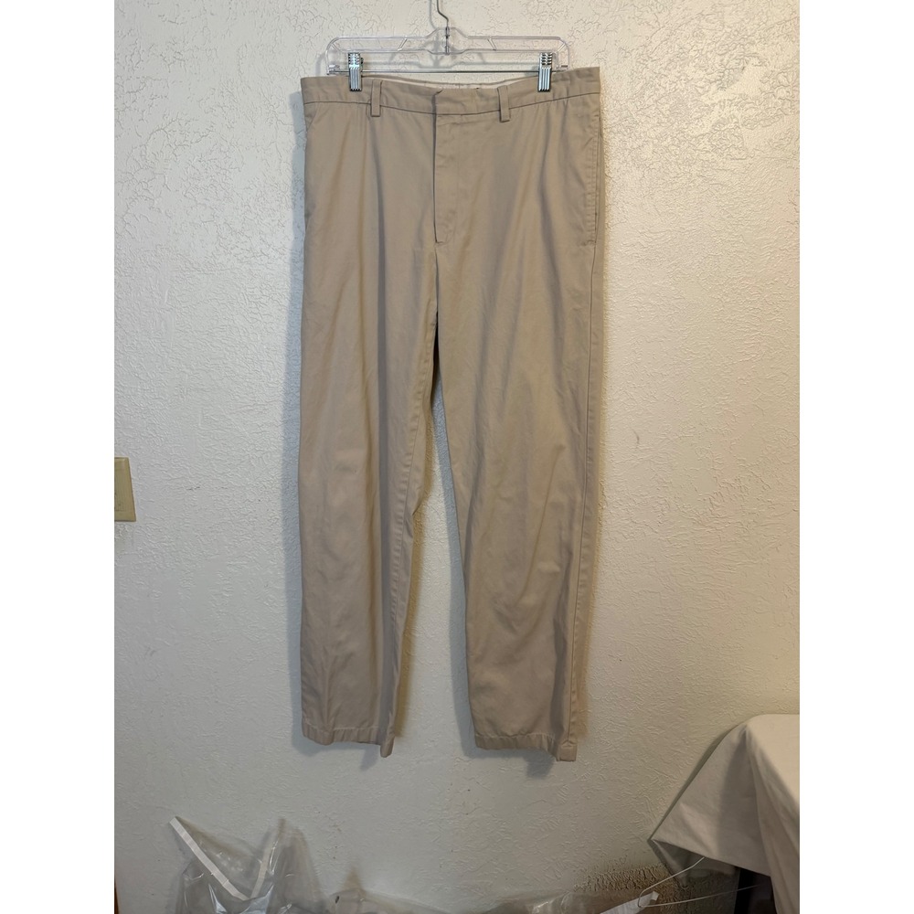 Banana Republic Mens Khaki Chino Pants 34x34 Tan  Straight Leg Business Casual